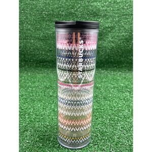 Starbucks 16 Oz HEARTS Twist Lid‎ Travel Tumbler 2018 Valentine Rainbow Hearts